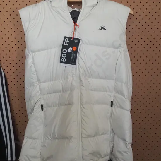 Aurora Hooded Vest, coloured vanilla ice