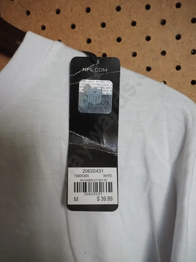 Raider t shirt, white in colour, tags attached Image 1++