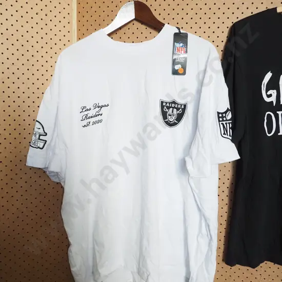 Raider t shirt, white in colour, tags attached