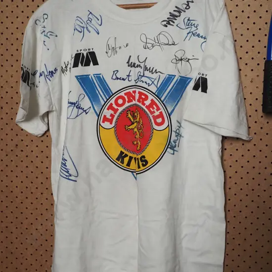 signed Lions Kiwi t shirt