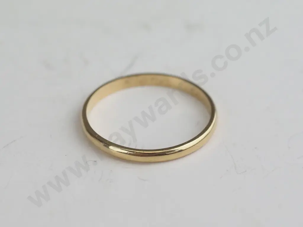Gold wedding ring - Elena 180424 engraved  Image 1++