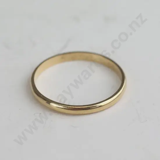 Gold wedding ring - Elena 180424 engraved 