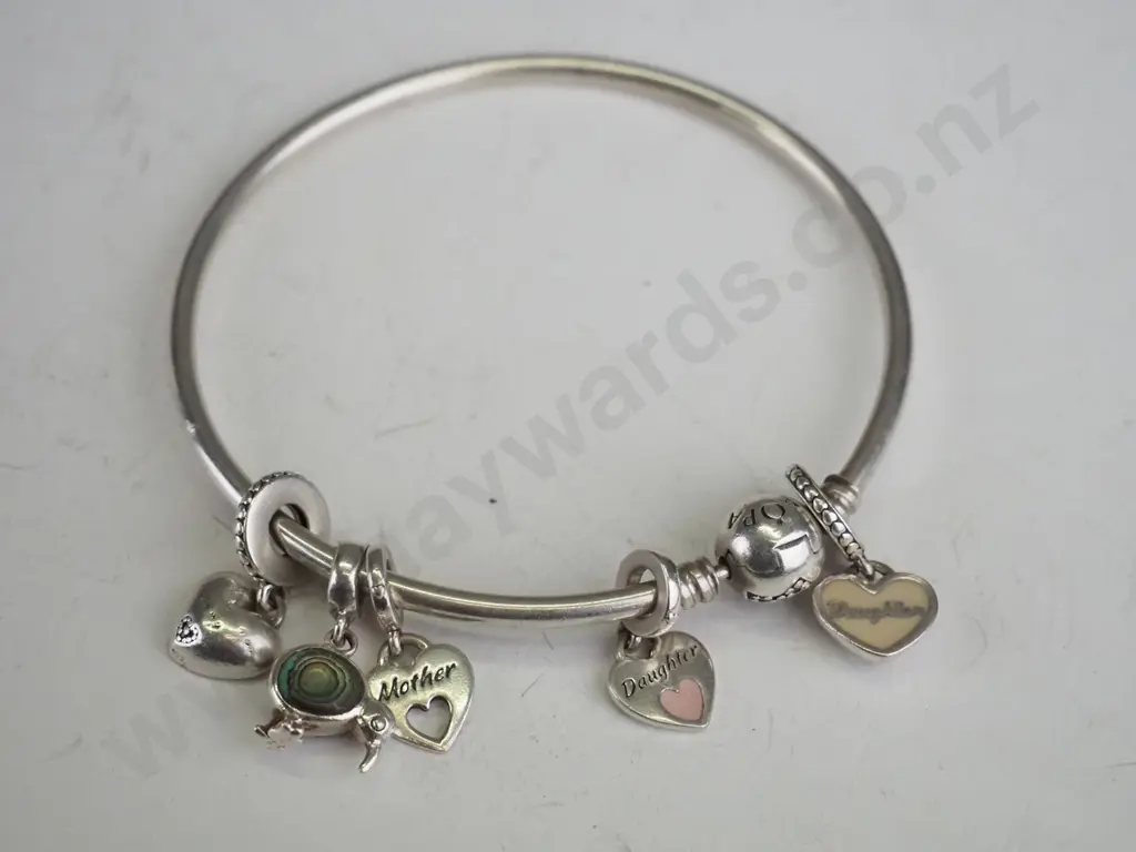 Pandora bangle, 5 charms,  Image 1++