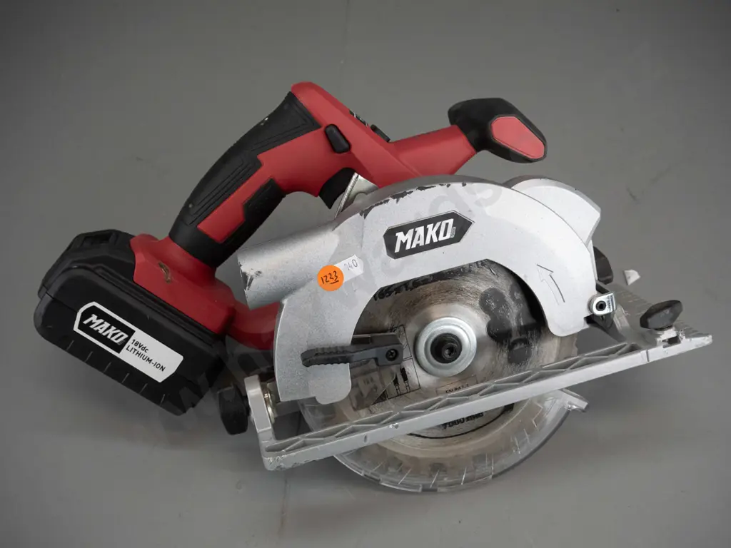18V Mako Cordless Circular Saw & Battery  Image 1++