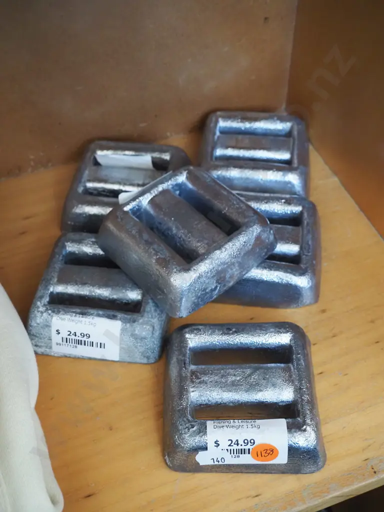 6 x dive belt weights Image 1++