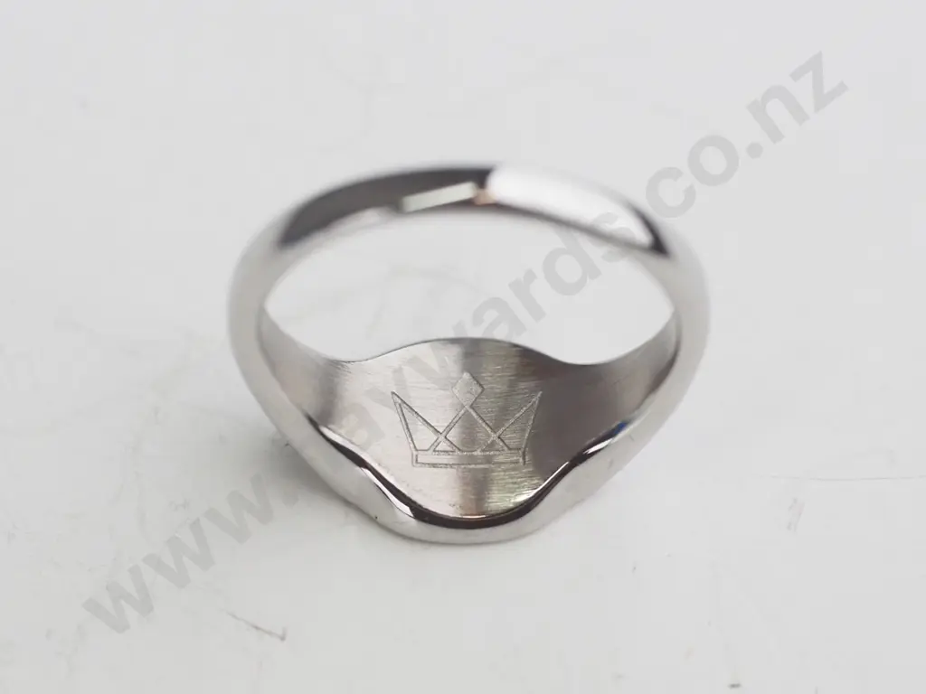 Stainless steel silver ring Image 1++
