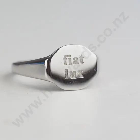 Stainless steel silver ring
