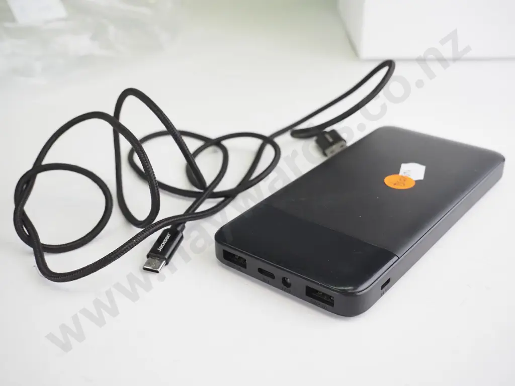 Black Powerbank with charger cable Image 1++