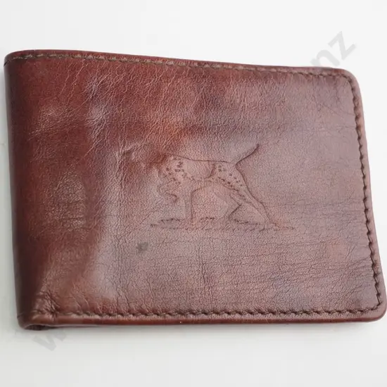 Brown leather wallet