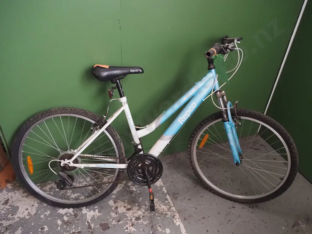 Shimano Horizon Repco 18 Speed bicycle - Light blue & white Image 1++