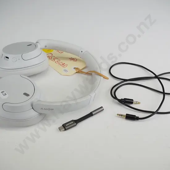 grey Sony earphones 1