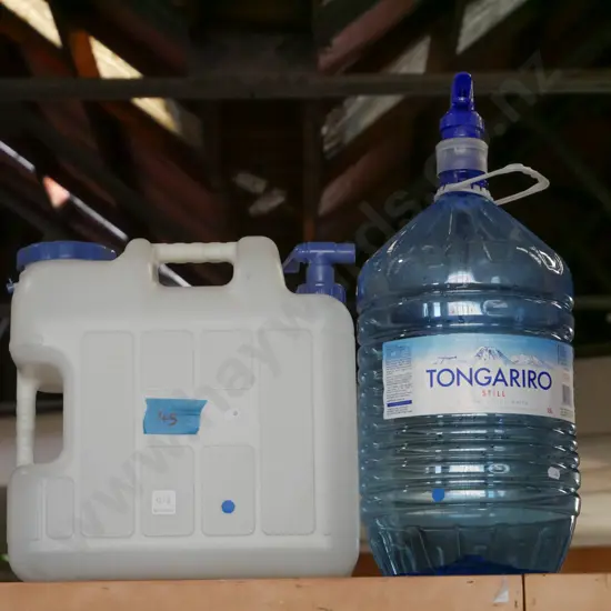2x large water containers