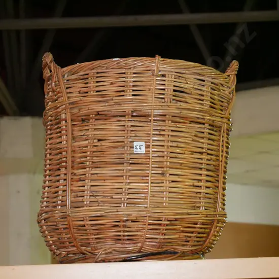 cane wood basket