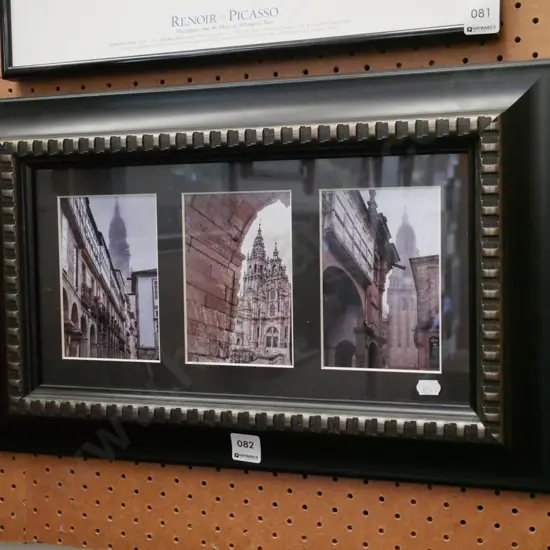 framed photographic triptych - European Buildings