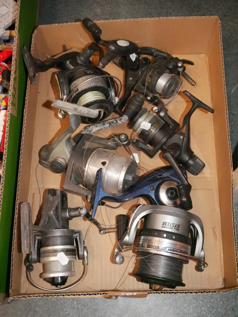 box of fishing reels Image 1++
