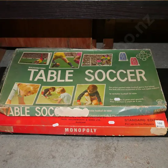 table soccer game, Monopoly
