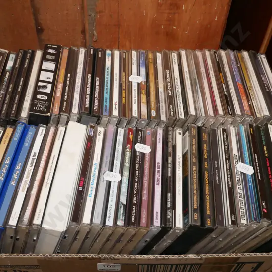 box of CDs