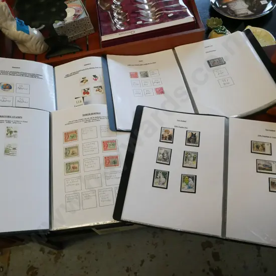 4x clear file folders and stamps