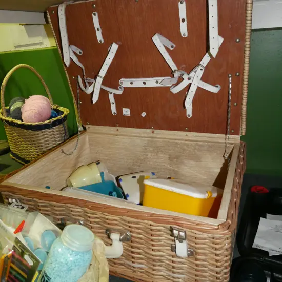 picnic hamper and contents