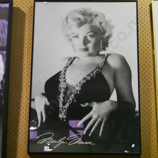 framed Marilyn Monroe poster print