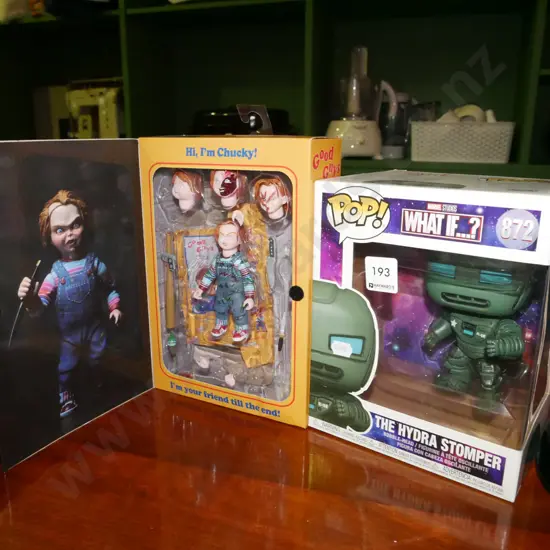 Pop movie figurines - The Hydra Stomper, cased Chucky doll