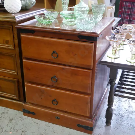 solid wood bedside cabinet