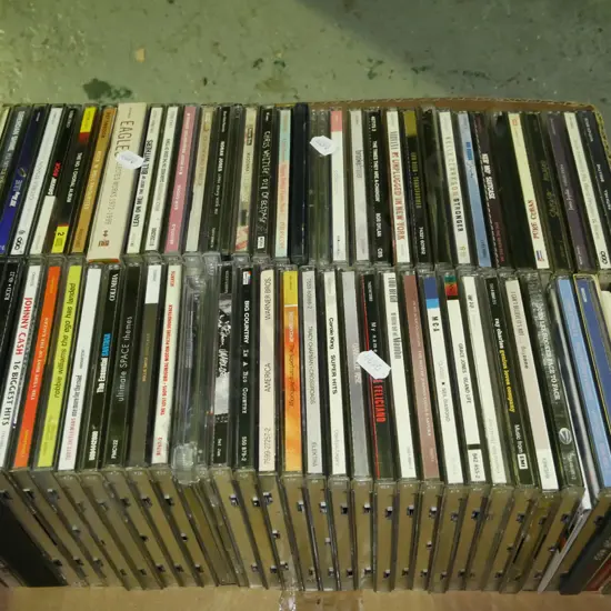 box of CDs