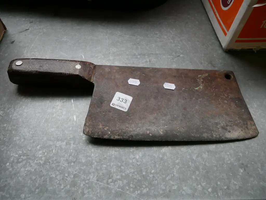 vintage butcher's cleaver Image 1++