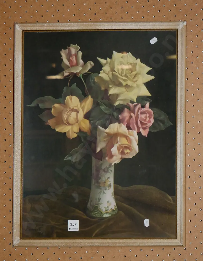 framed print - still life roses Image 1++