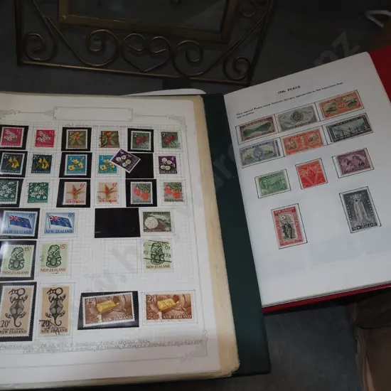 pair of stamp albums