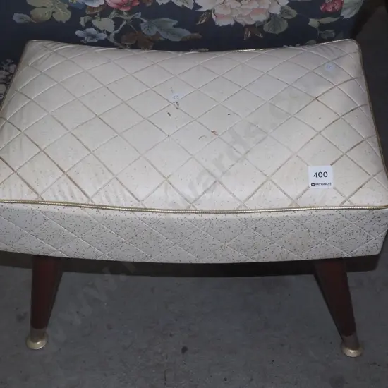 vinyl upholstered stool