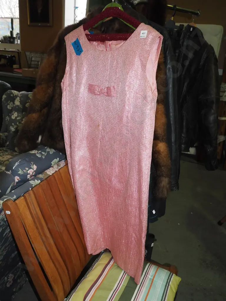 1960s sparkly pink dress Image 1++