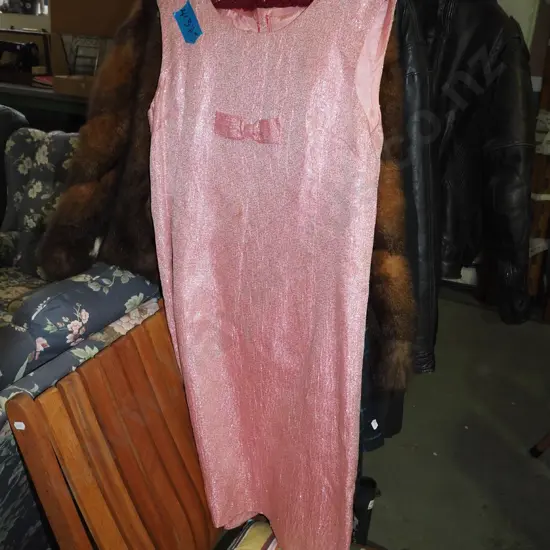 1960s sparkly pink dress