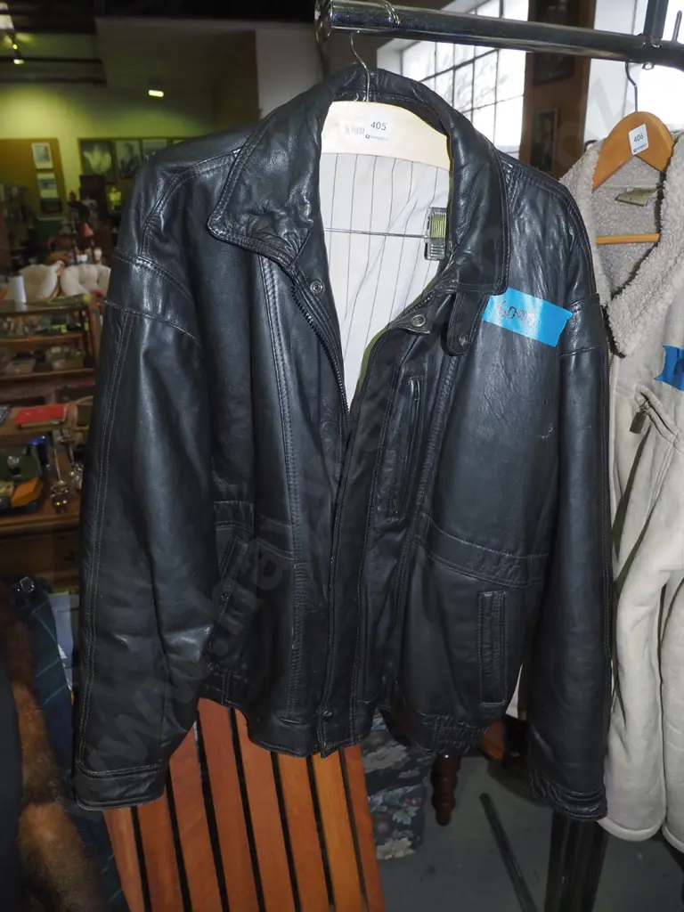 black leather XL jacket Image 1++