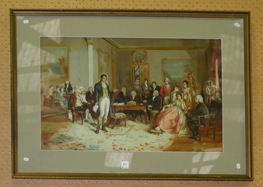 framed print - Robbie Burns poetry session Image 1++