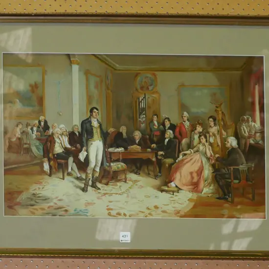 framed print - Robbie Burns poetry session