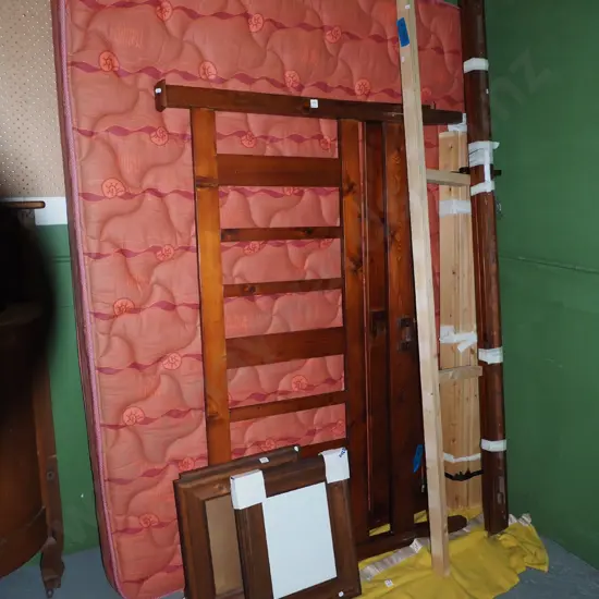 slat based queen base mattress and headboard