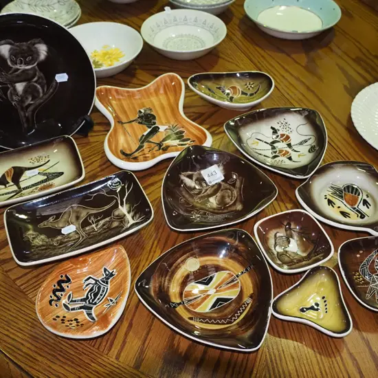 assorted Australian souvenir items