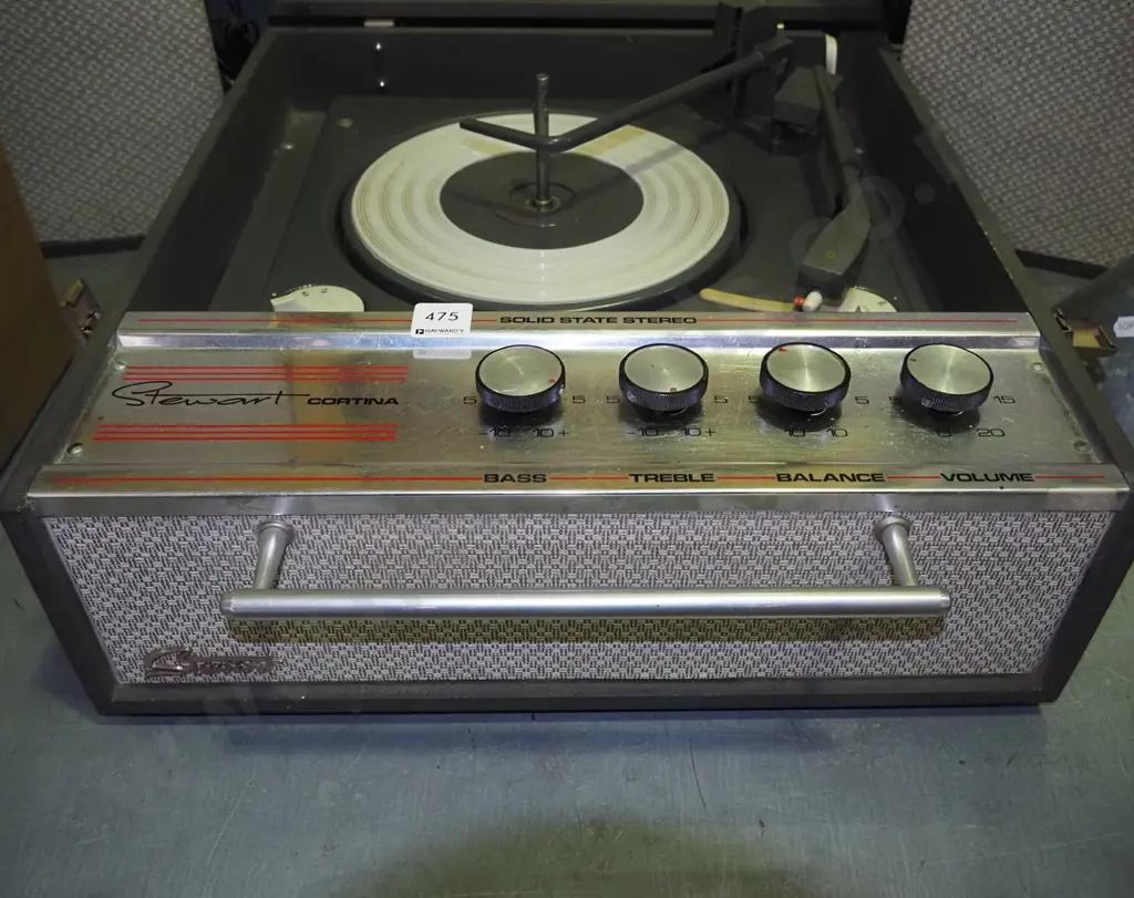 Stewart portable record player 2 additional speakers Image 1++