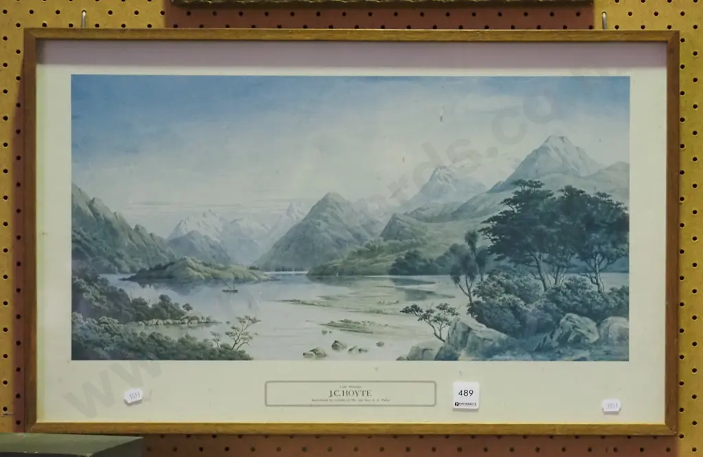frame Hoyte print - Lake Wakatipu Image 1++