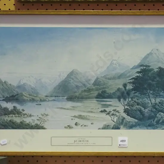 frame Hoyte print - Lake Wakatipu