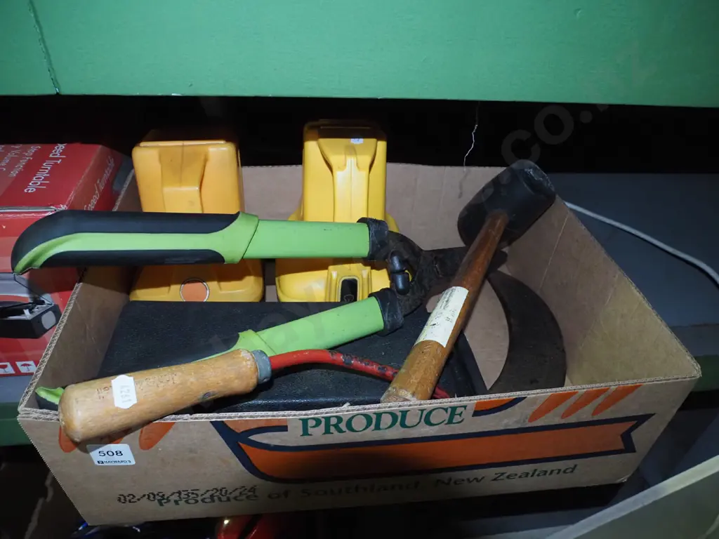 box; rubber mallet, torches, socket set etc Image 1++