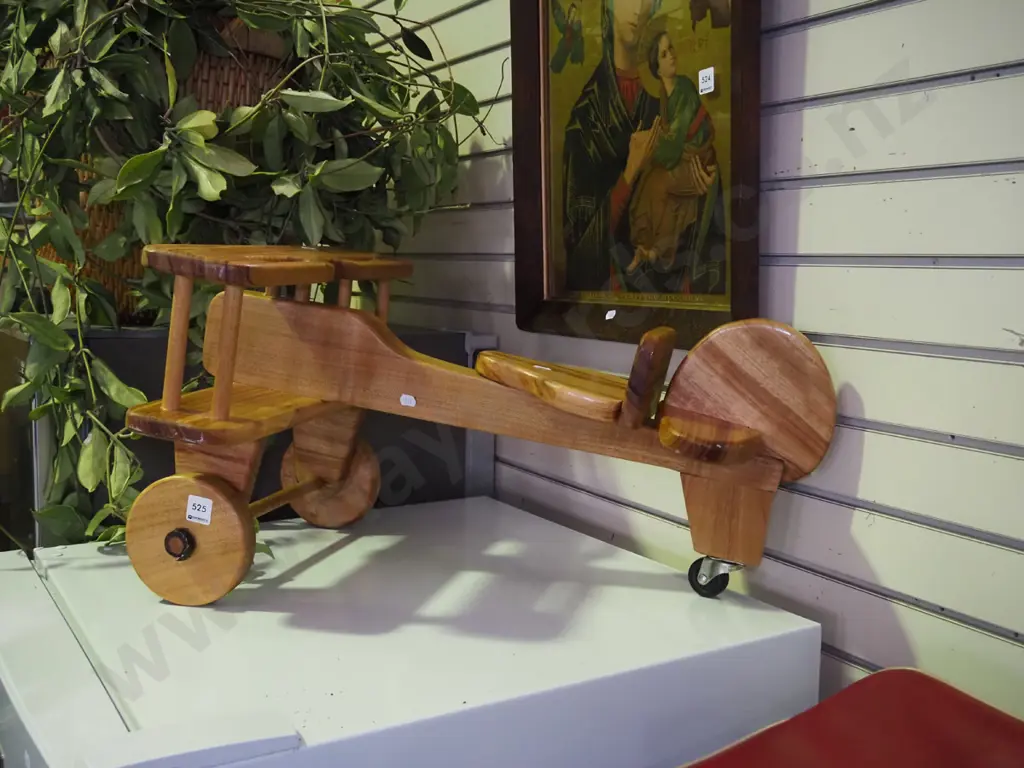 wooden child's ride on plane Image 1++