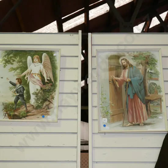 2x framed religious prints