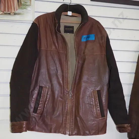 leather size L jacket