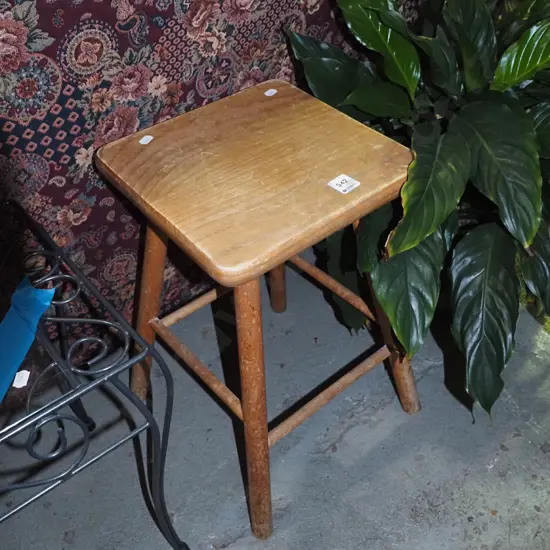 small wooden stool