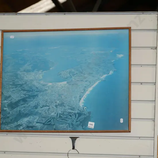 framed photo print - aerial shot Dunedin