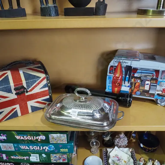 Unino Jack chest, plated vege, Kombi biscuit tin etc