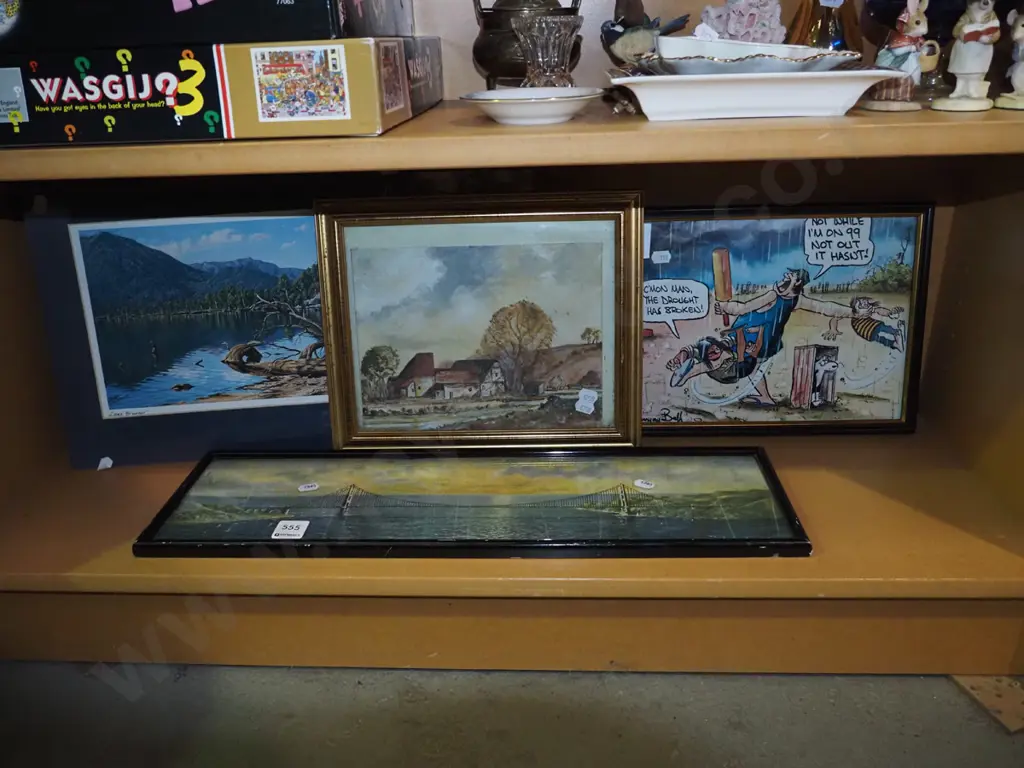 shelf of prints Image 1++