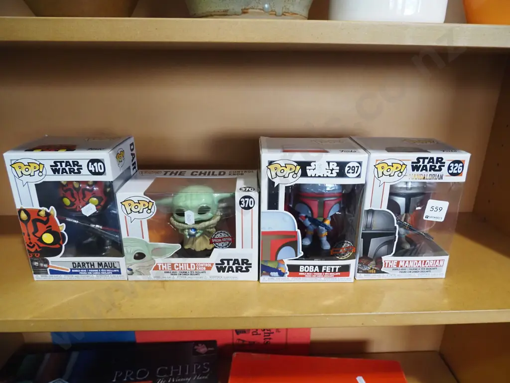 Pop Star Wars; Darth Maule, The Child, Boba Fett, Mandalorian Image 1++